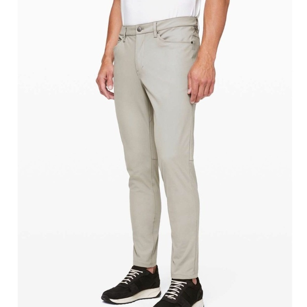 Lululemon ABC Slim Fit Mens Pants Black 32 (34x29) Warpstreme 5-Pocket Chino